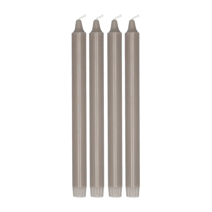 Ambiance tapered candle 4 pack 27 cm - Taupe - Scandi Essentials