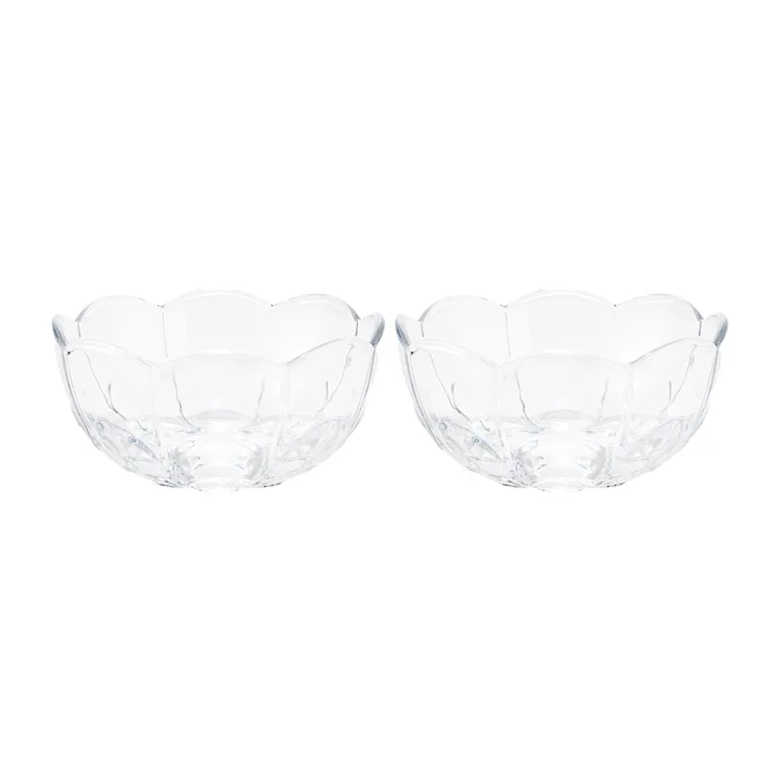 Lily bowl Ø13 cm 2-pack - Clear - Holmegaard