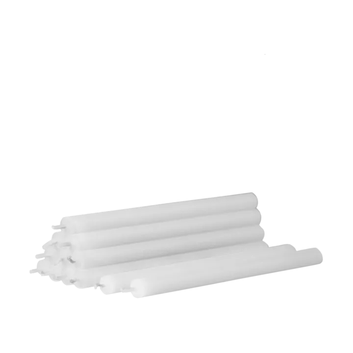 Nagel candles 12-pack - white - STOFF