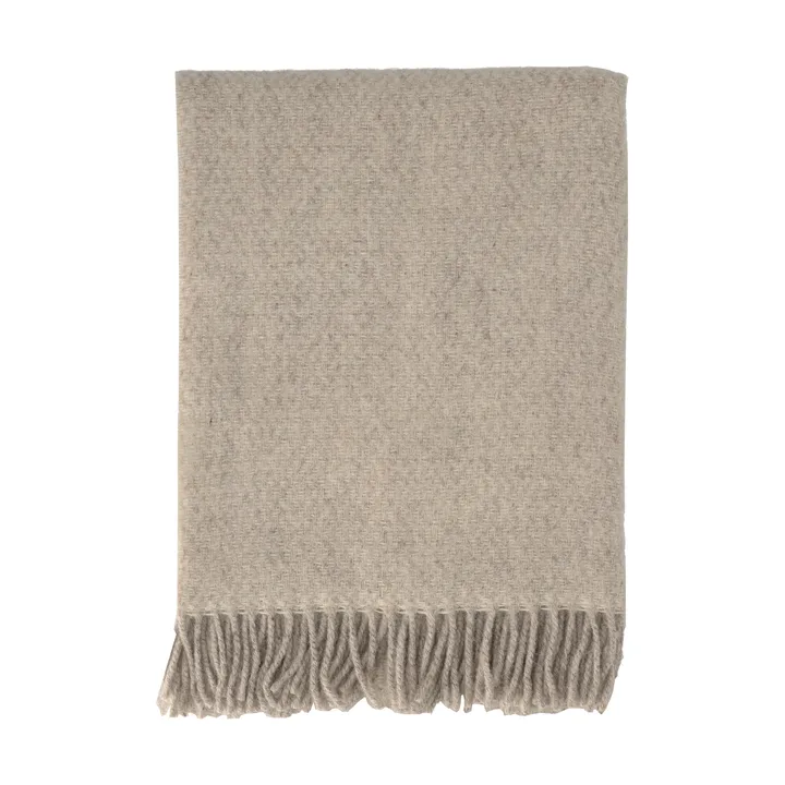 Sandstone wool throw 130x180 cm - beige - Scandi Living