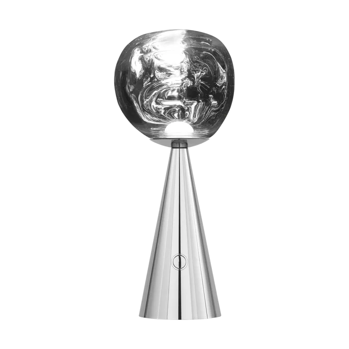 Melt Portable LED table lamp 28.5 cm - Silver - Tom Dixon