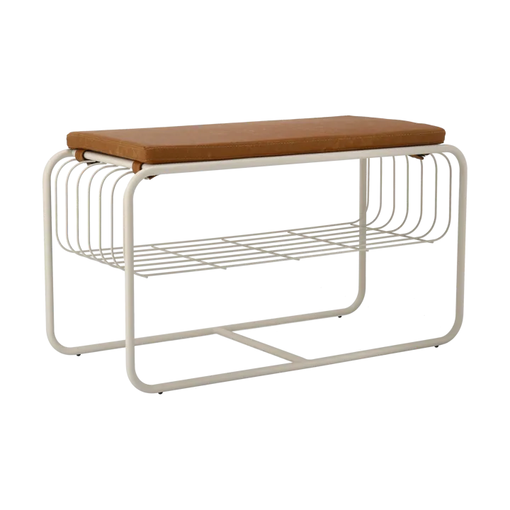 Nod bench/shoe rack 80x36x42 cm - Beige - Scandi Living