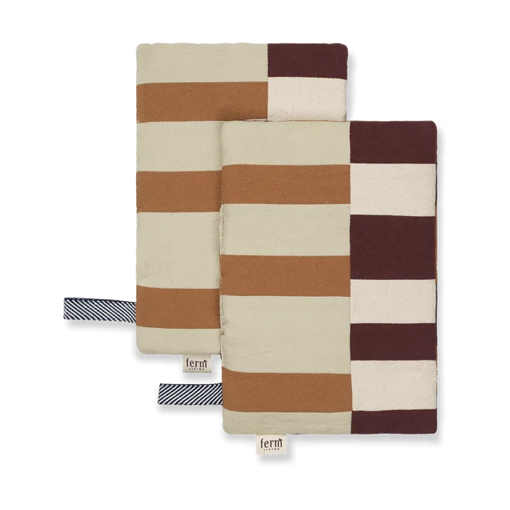 Section oven mitt 2-pack - Patchwork - Ferm Living