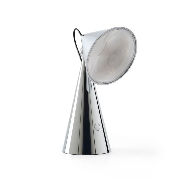 Pose Portable LED table lamp - Silver - Tom Dixon