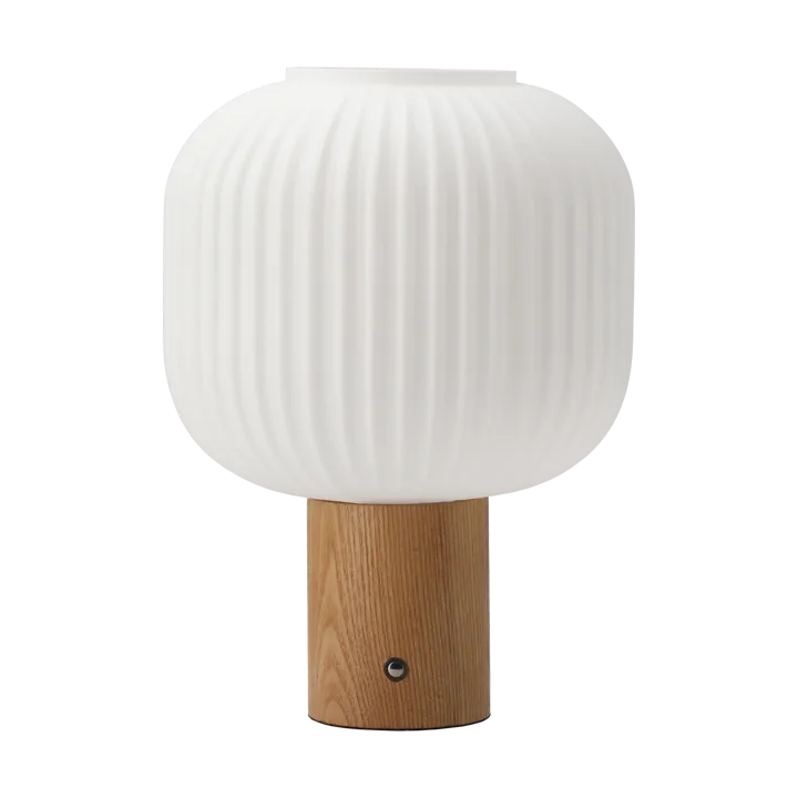 Fair portable table lamp - Frosted glass-ash - Scandi Living